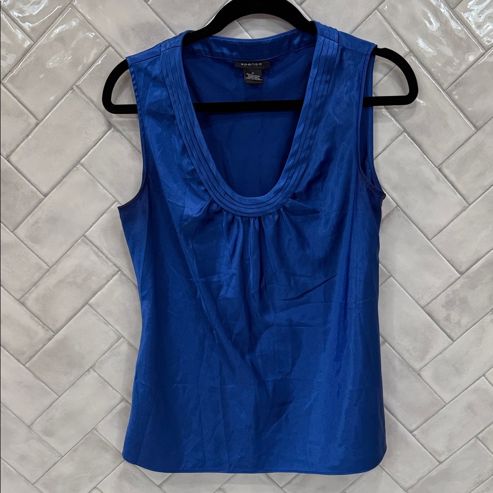 Spense Royal Blue Tank Top